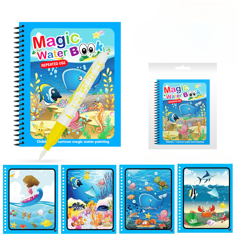 Wholesale Plastic Children's DIY Magical Water Magic Water Picture Book