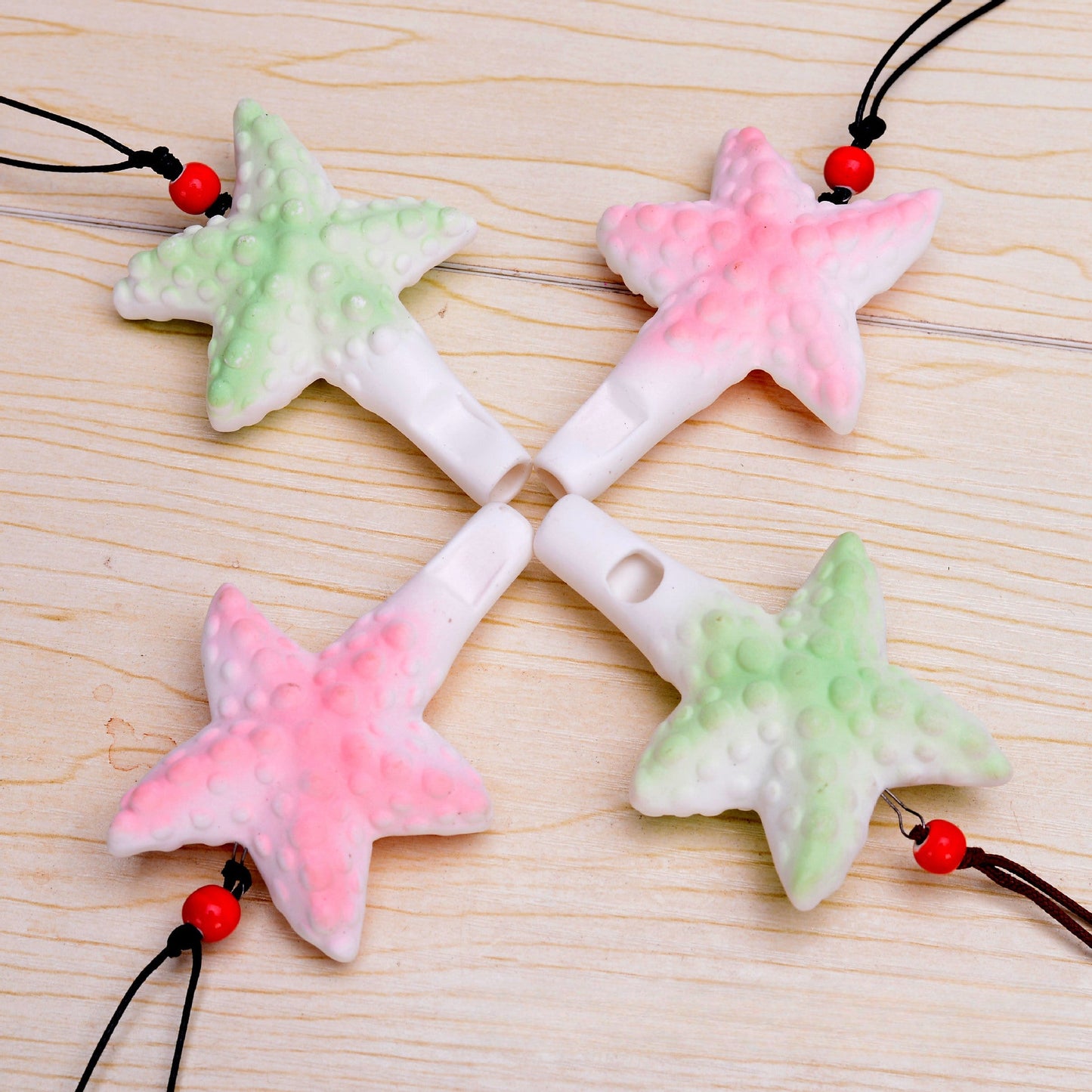 Wholesale Starfish Ceramic Whistle Necklace