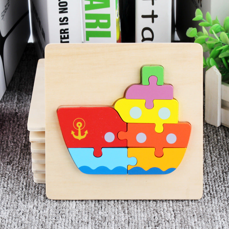 Wooden 3D Panel Educational Toy Set for Kids