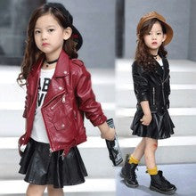 Wholesale Pouch Leather Jacket Jacket for Small Children with Lapels