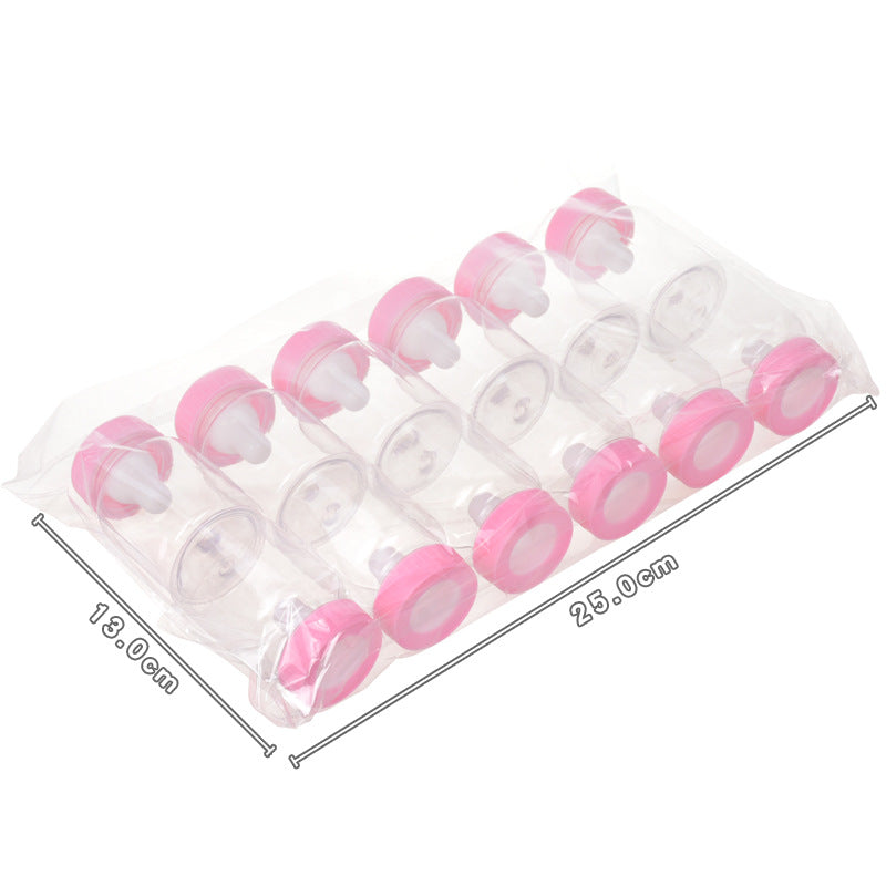 12PCS Small Milk Bottles Candy Boxes Plastic Boxes