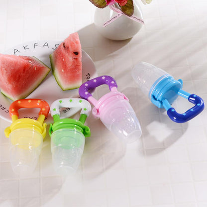 5PCS Fruit Supplement Tableware Silicone Soother For Baby