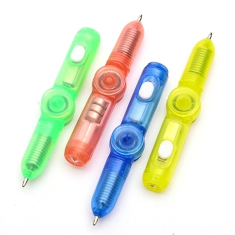 10 Pcs LED Luminous and Colorful Rotating Pressure Pen Toys