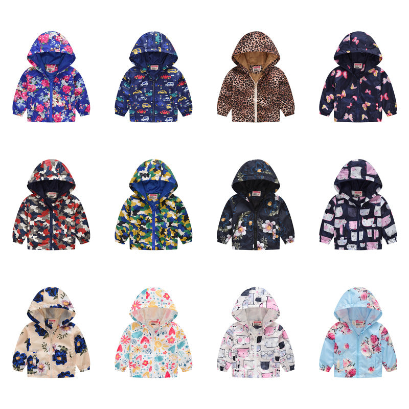 Wholesale Jacket Spring and Autumn Thin Cap Polyester Baby Clothes