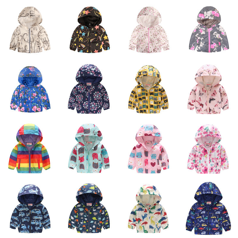 Wholesale Jacket Spring and Autumn Thin Cap Polyester Baby Clothes