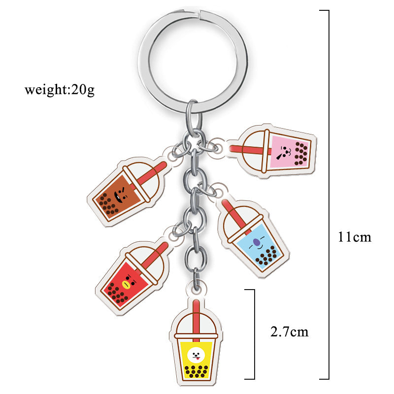 Animation Peripherals Cartoon Cute Acrylic Keychain