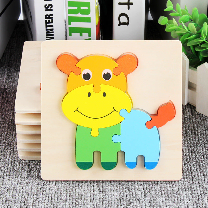 Wooden 3D Panel Educational Toy Set for Kids