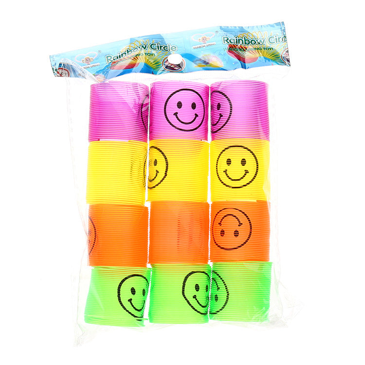 3 Pieces Smile Rainbow Spring Coil Plastic TOY