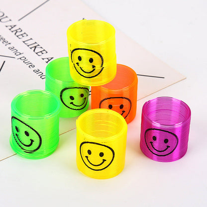 3 Pieces Smile Rainbow Spring Coil Plastic TOY