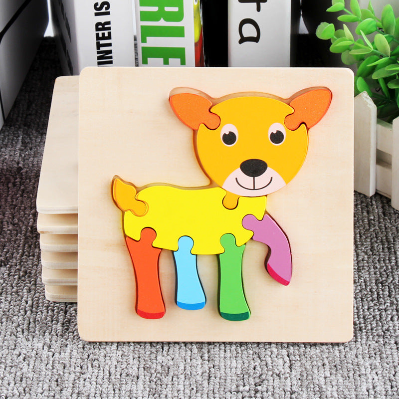 Wooden 3D Panel Educational Toy Set for Kids