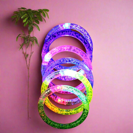 10Pcs Acrylic Luminous Bracelet