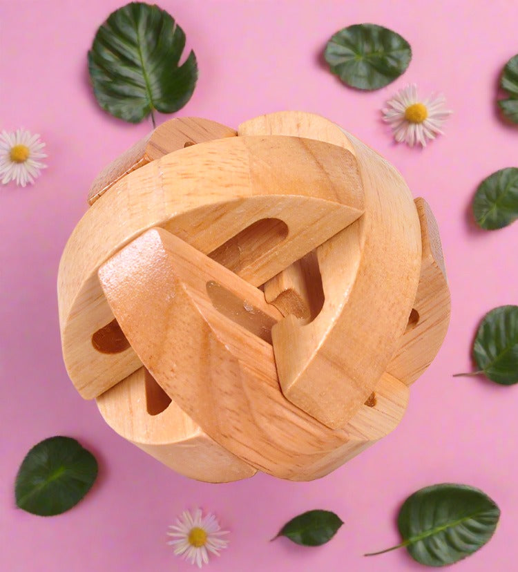 Wooden Educational Puzzle Toy - Kongming Lock Luban Lock