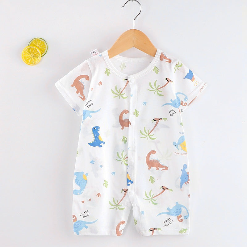 Wholesale Newborn Short Sleeve Thin Cotton Baby Onesies