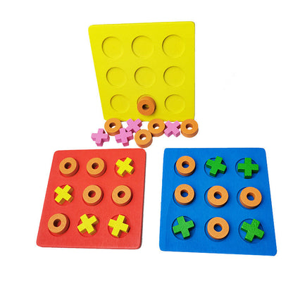 Wooden Tic Tac Toe Children's Educational Toy