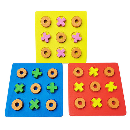 Wooden Tic Tac Toe Children's Educational Toy