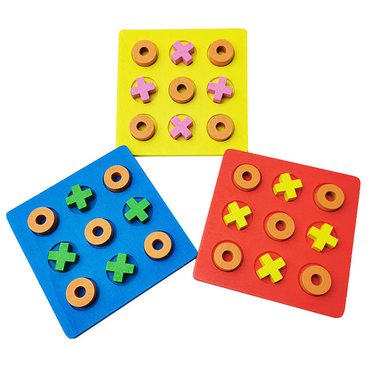 Wooden Tic Tac Toe Children's Educational Toy