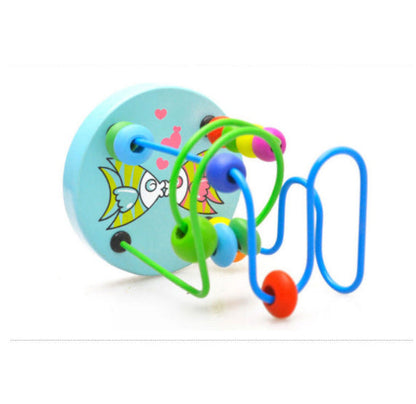 Wooden Mini Round Beads Educational Toy for Children