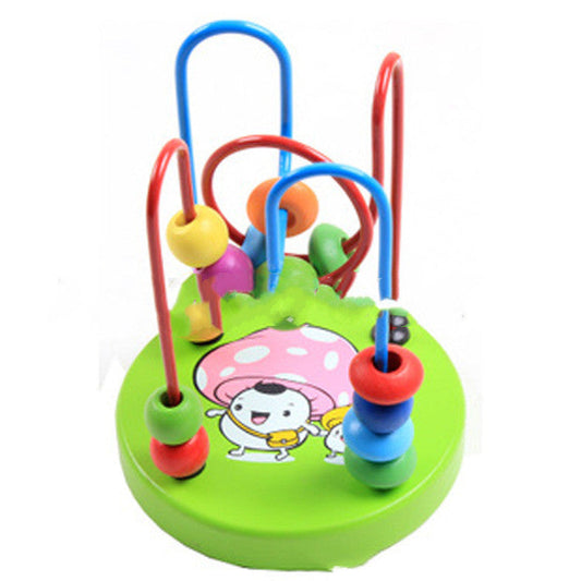 Wooden Mini Round Beads Educational Toy for Children