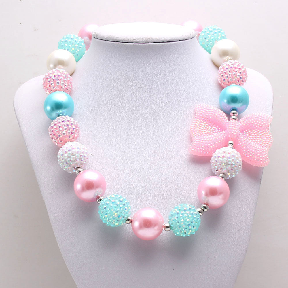 1 Pack Girl Beaded Necklace And Bracelet Wholesale