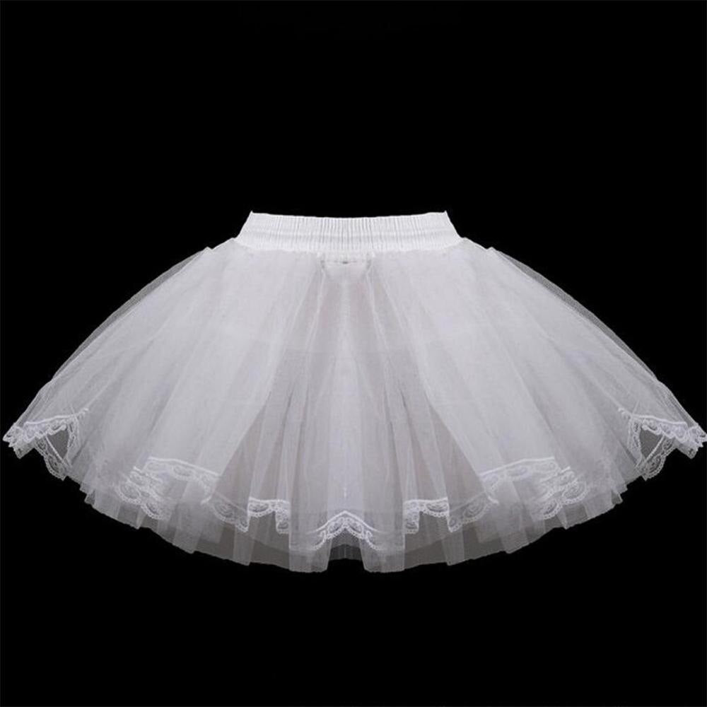 A-line 1 Hoop Kids Dress Short Petticoat