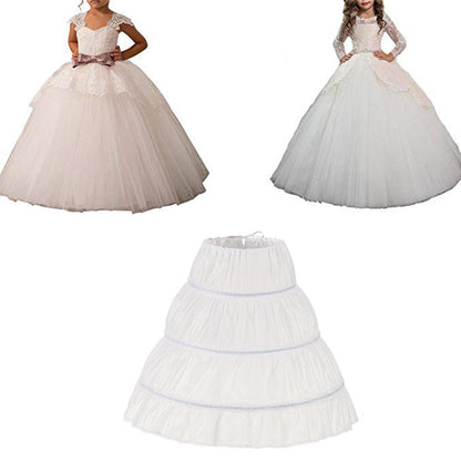 A-line 1 Hoop Kids Dress Short Petticoat