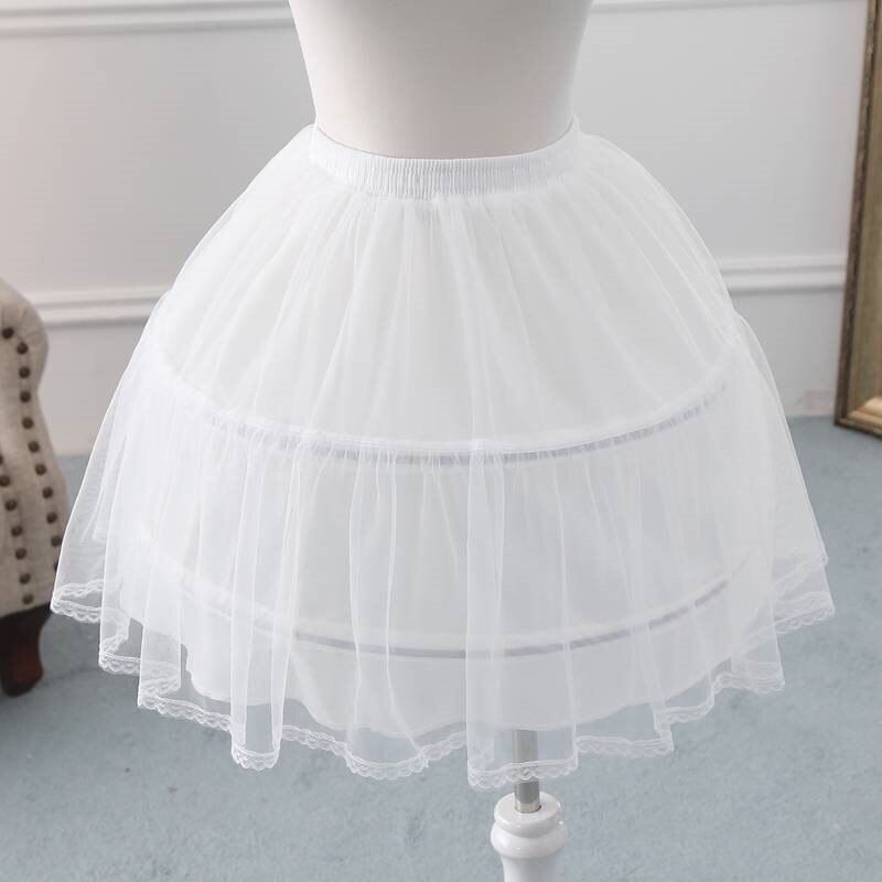 A-line 1 Hoop Kids Dress Short Petticoat