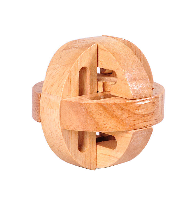 Wooden Educational Puzzle Toy - Kongming Lock Luban Lock