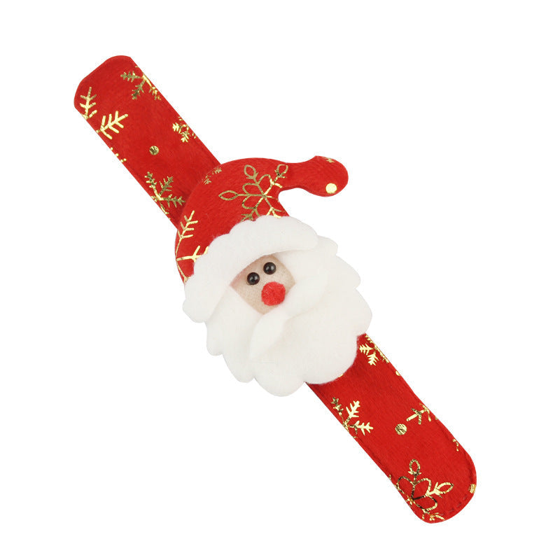 Wholesale Hot Stamping Christmas Gifts Children's Toys Christmas Bracelets Non-woven Snap Rings