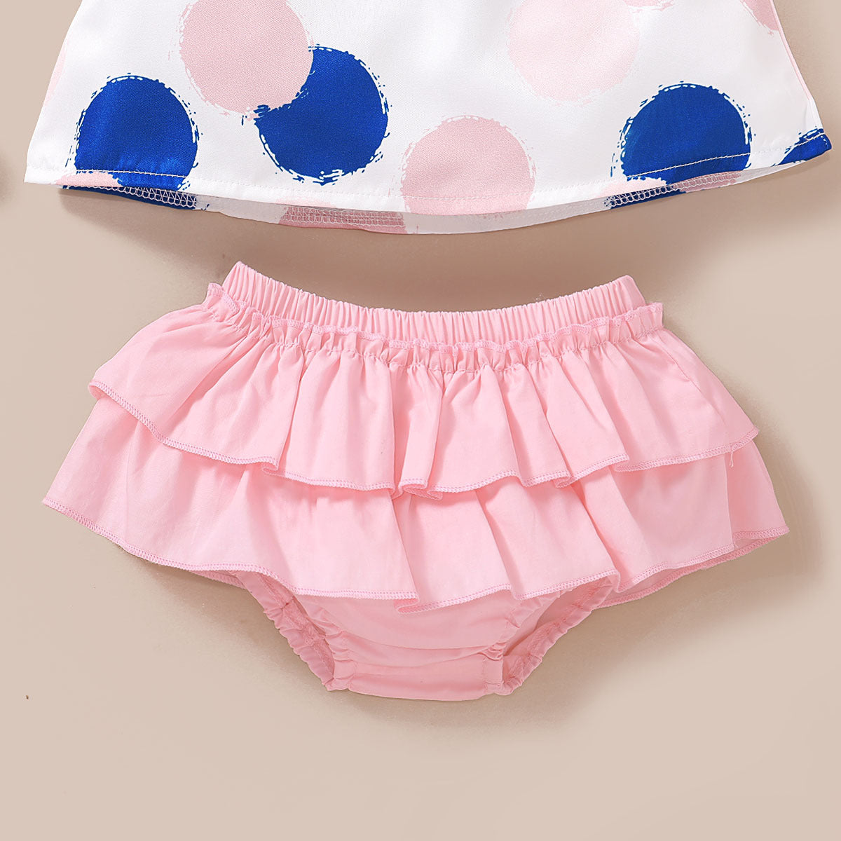 2 Pieces Set Baby Girls Tops Headwear And Shorts