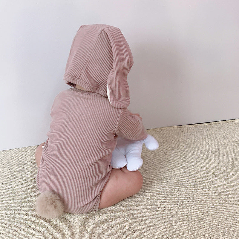 3 Pieces Set Baby Unisex Solid Color Muslin&Ribbed Rompers And Socks And Hats Wholesale 22053104