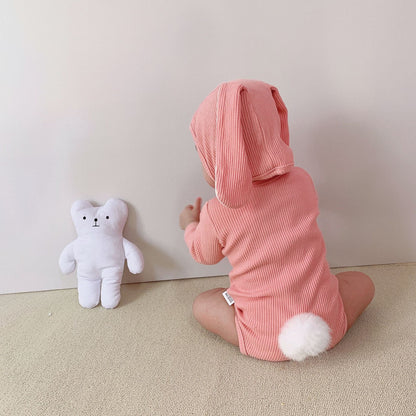 3 Pieces Set Baby Unisex Solid Color Muslin&Ribbed Rompers And Socks And Hats Wholesale 22053104