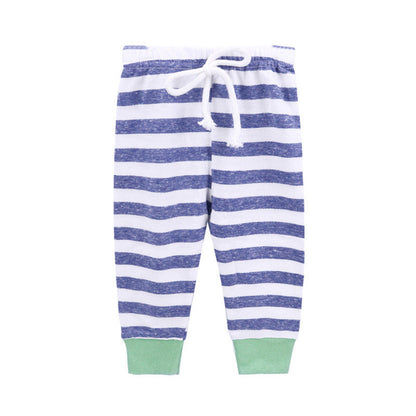 3 Pieces Set Baby Unisex Color-blocking Hoodies Swearshirts Striped Pants And Bow Headwear Wholesale 22063015