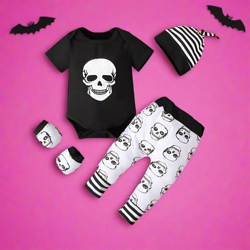 2 Pieces Set Baby Boys Halloween Rompers And Pants