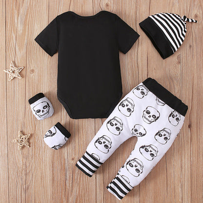 2 Pieces Set Baby Boys Halloween Rompers And Pants