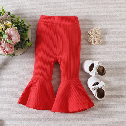 3 Pieces Set Baby Girls Valentine's Day Letters Love heart Print Rompers Solid Color Pants And Bow Headwear Wholesale 221206828