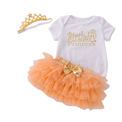 2 Pieces Set Baby Girls Tops Solid Color And Bow Skirts