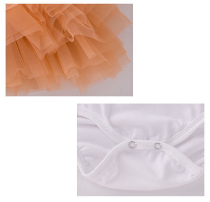 2 Pieces Set Baby Girls Tops Solid Color And Bow Skirts