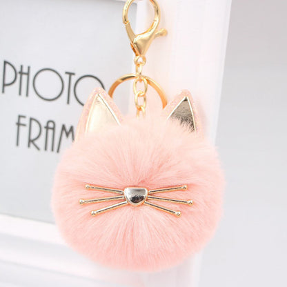 Artificial Fur Cat Fur Ball Key Chain