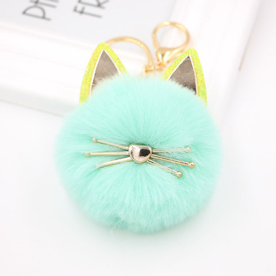 Artificial Fur Cat Fur Ball Key Chain