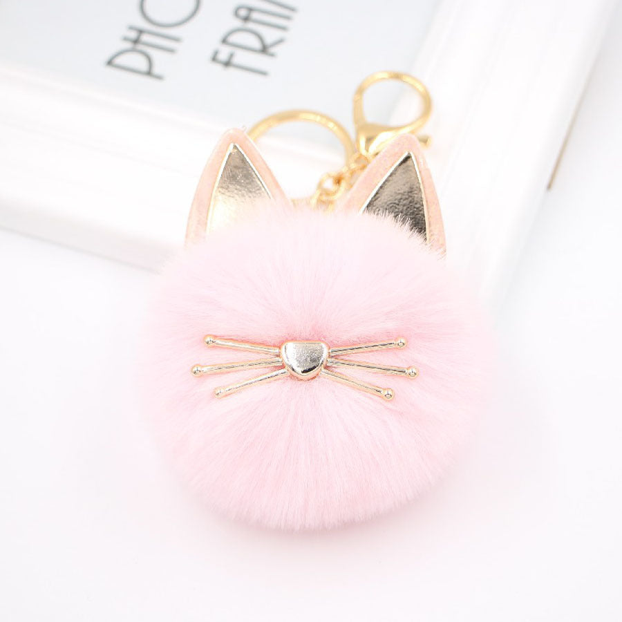 Artificial Fur Cat Fur Ball Key Chain