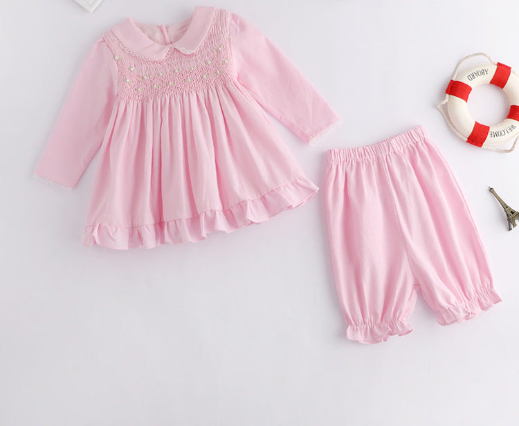 3 Pieces Set Baby Kid Girls Tops And Pants And Headwear