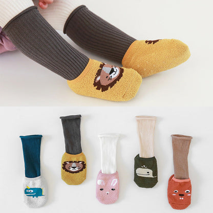 2 Pieces Baby Girl Cartoon Knee Socks