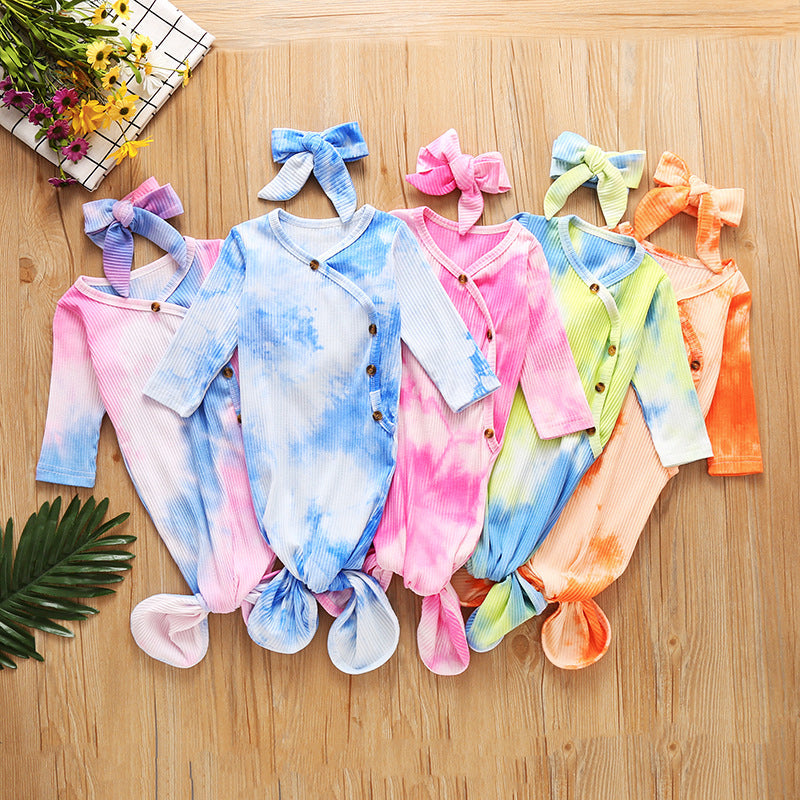 2 Pieces Baby Tie Dye Sleeping Bag And Headband Wholesale 46257083