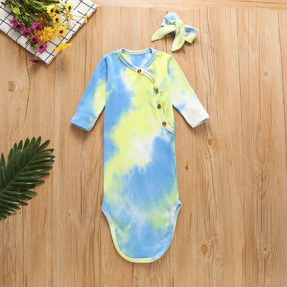 2 Pieces Baby Tie Dye Sleeping Bag And Headband Wholesale 46257083