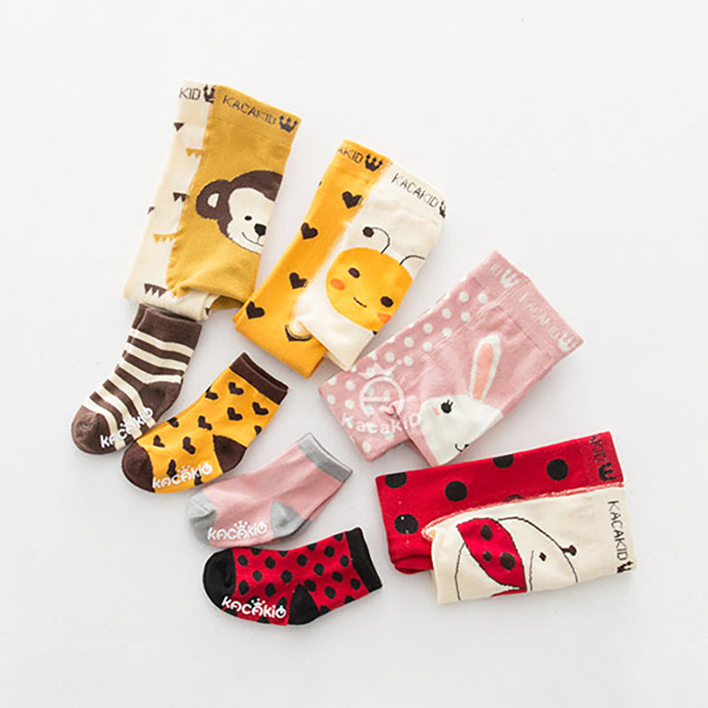 2 Pieces Lovely Baby Cartoon Pants & Socks