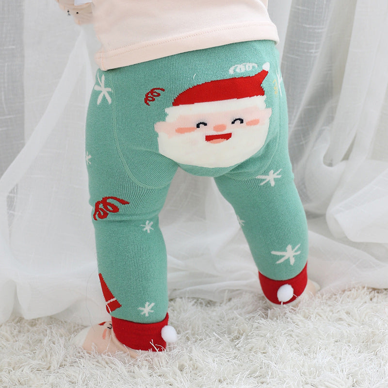 2 Pieces Lovely Baby Cartoon Pants & Socks