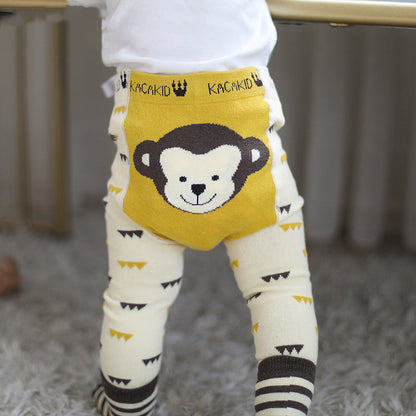 2 Pieces Lovely Baby Cartoon Pants & Socks