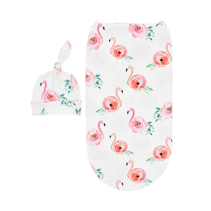 2 Pieces Newborn Lovely Sleeping Bag And Hat