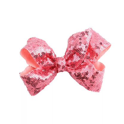 8 / 4 inches Sequin Bow Hair Clip