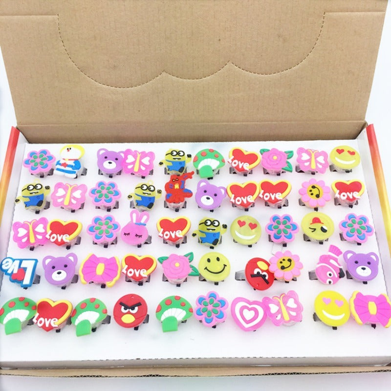 Wholesale Plastic Luminous Cartoon Rings